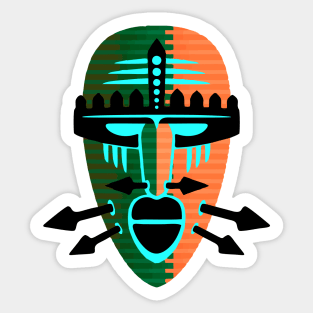 Old mask 03 Sticker